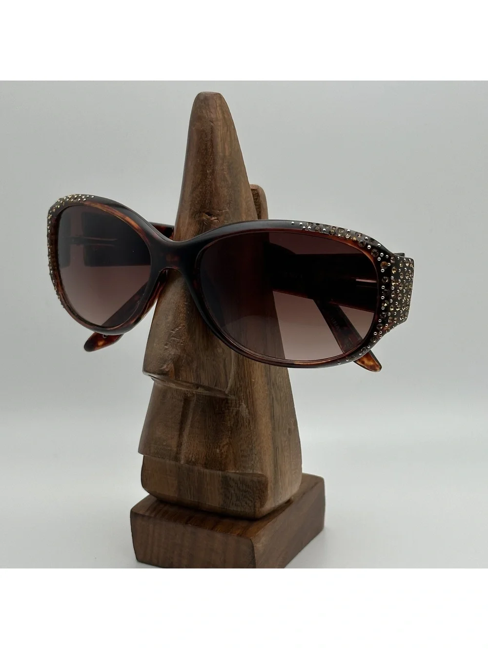 Fossil Mallory Women's Tortoise Shell Sunglasses with Rhinestone Accents